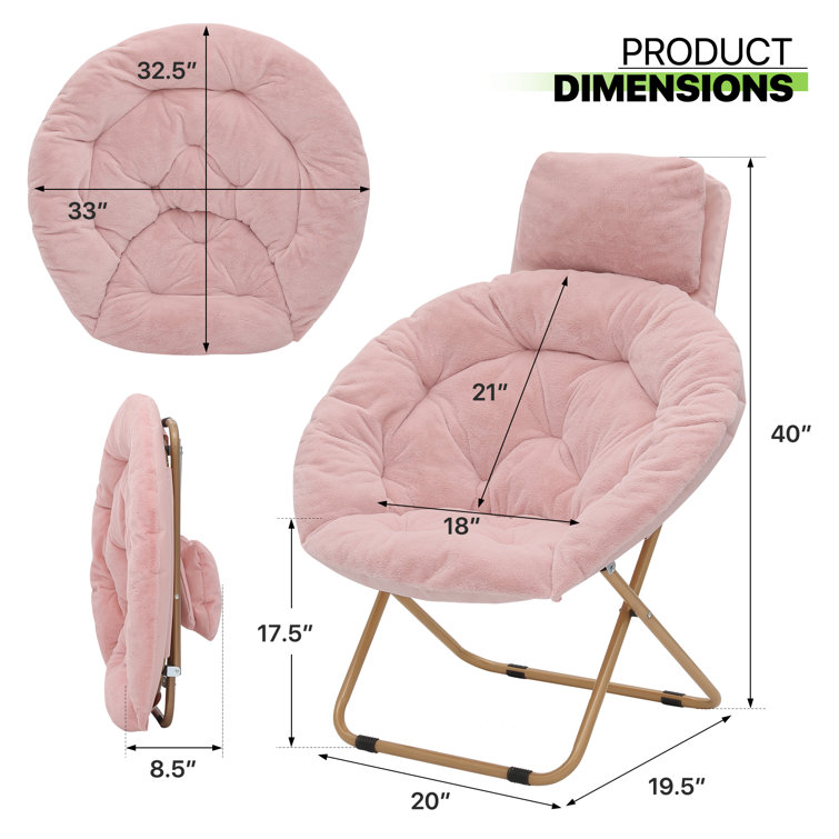 Blush pink saucer discount chair